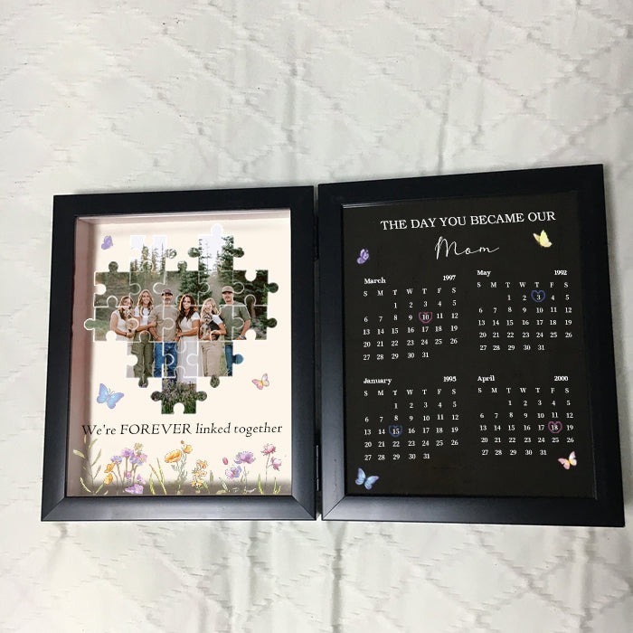 Custom The Day You Became Our Mom Puzzle Photo Frame FHC51030