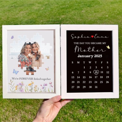 Personalized The Day You Became My Mother Puzzle Photo Frame FHC51029