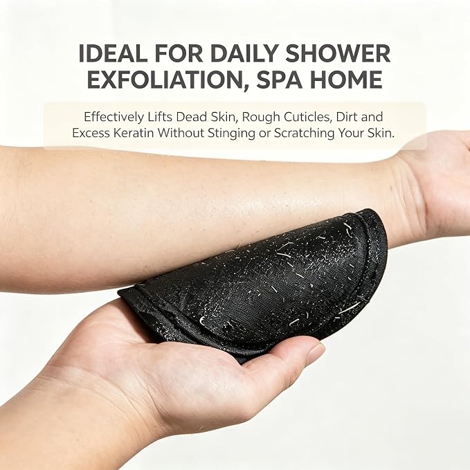 Vivanchor Exfoliating Bath Glove, Exfoliating Gloves for Shower, No Pain Exfoliating Bath Scrubber Glove,Quick-Dry Exfoliator Glove for Bath, Shower, Arms, Legs, Elbows & Feet (1pcs)
