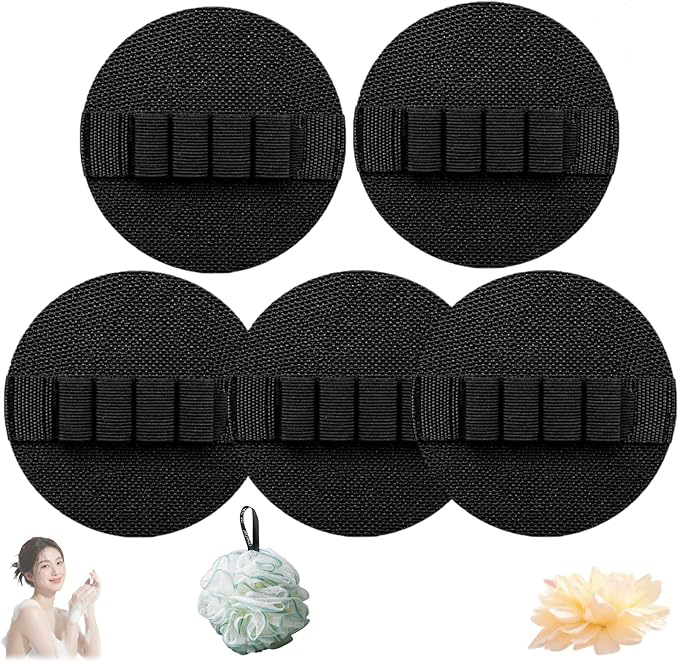 Vivanchor Gentle Exfoliating Shower Gloves, Quick Dry No Pain Body Scrubber for Arms Legs Elbows Feet, 5 Pack