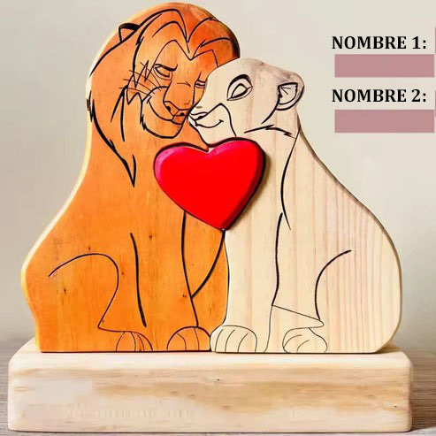[Copy]Customized Lion Family Puzzle Mother's Day Gift FHC51092