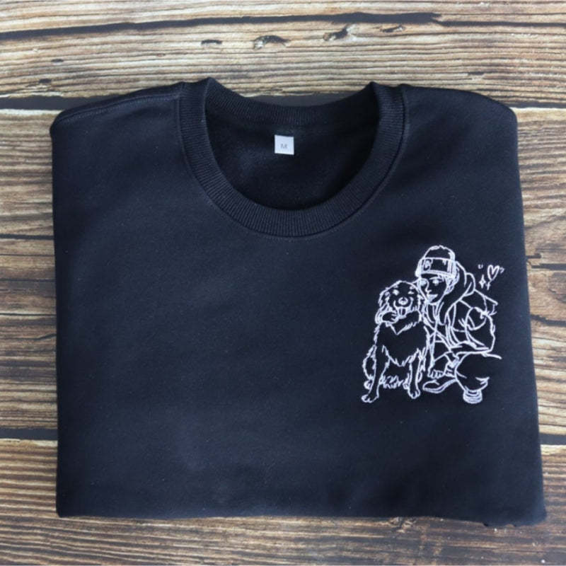 Personalized Pet Embroidered Sweatshirt