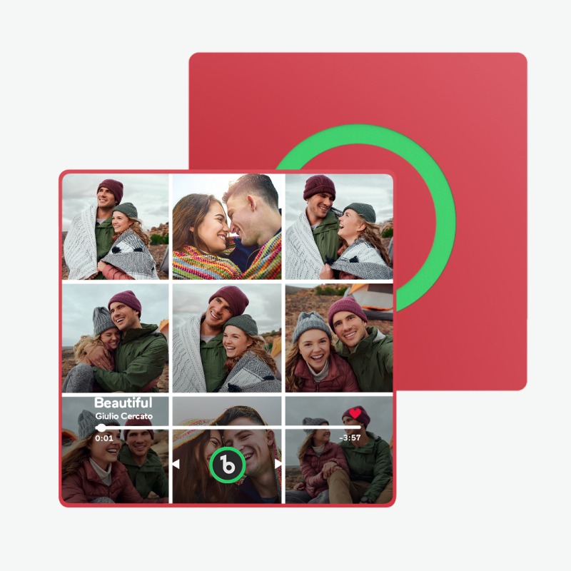 Custom Music Fridge Magnet New 4.0 Upgrade Music Wall Photo Sticker That Plays Music Without Cell Phone Multiple Styles Couple Gifts FHC51128