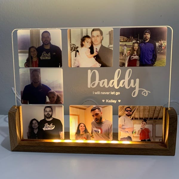 Personalized Photo Collage Fathers Day Photo Collage Father's Day Gift
