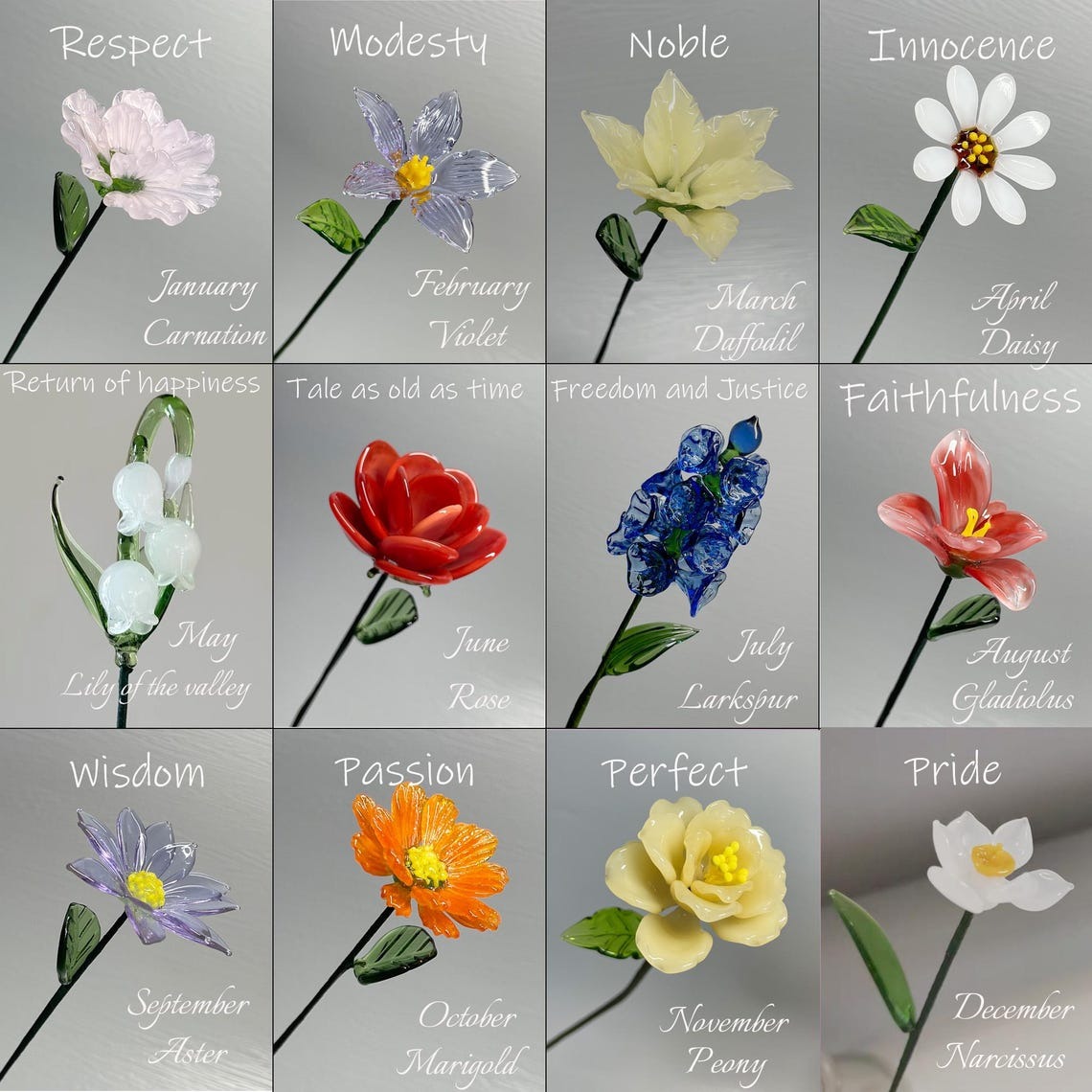 Custom Grandma's Garden Birth Flower Vase With Grandchildren Name For Mother's Day FHC51044 Gift