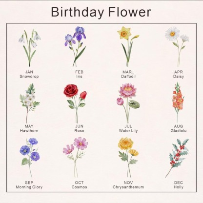 Custom Grandma's Garden Birth Flower Vase With Grandchildren Name For Mother's Day FHC51044 Gift