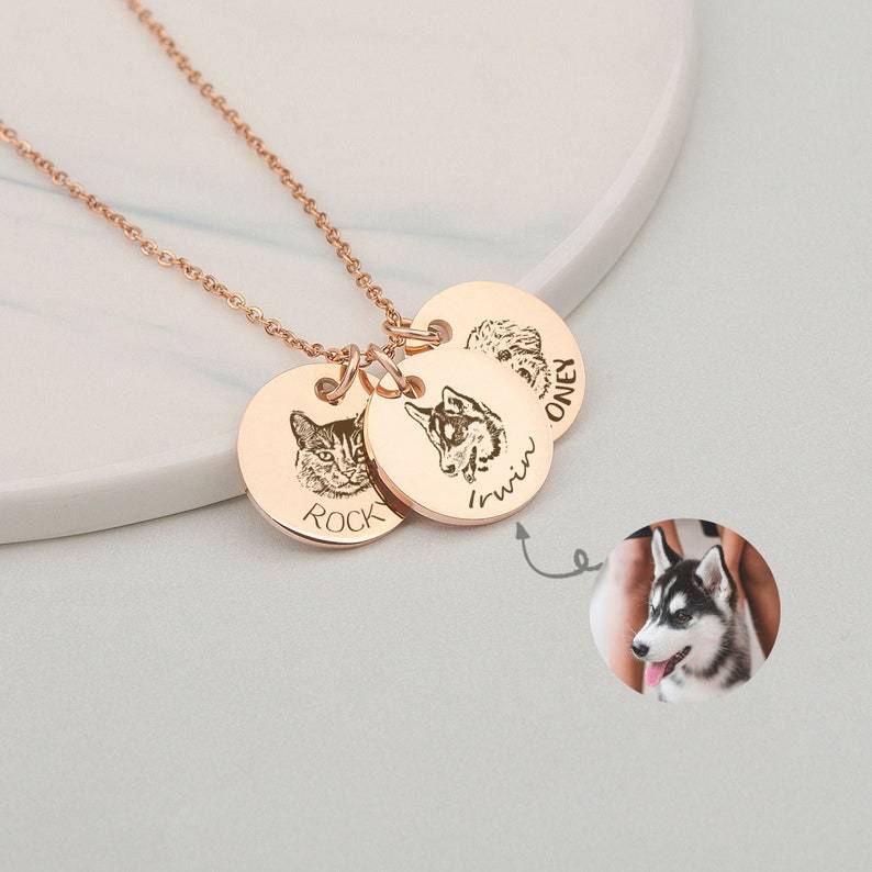 Personalized Pet Jewelry for Dog Mom Pet Memorial Jewelry