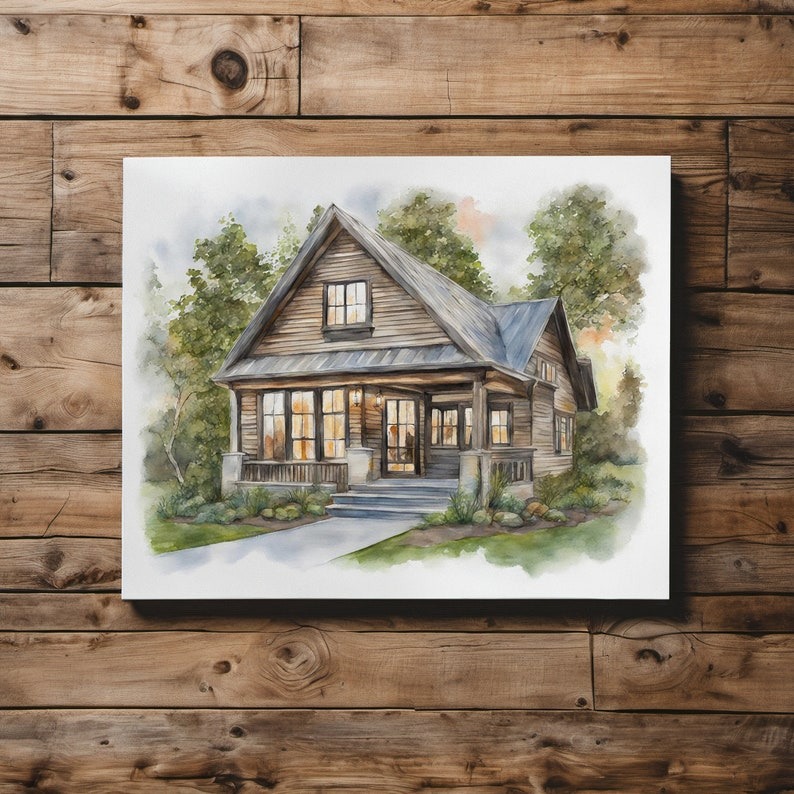 Home Sweet Home Sign Watercolor Home Realtor Gift FHC51140