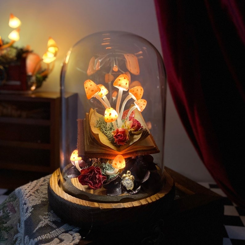 Vintage Mushroom Lamp Creative Gift Glowing Night Lamp FHC51121