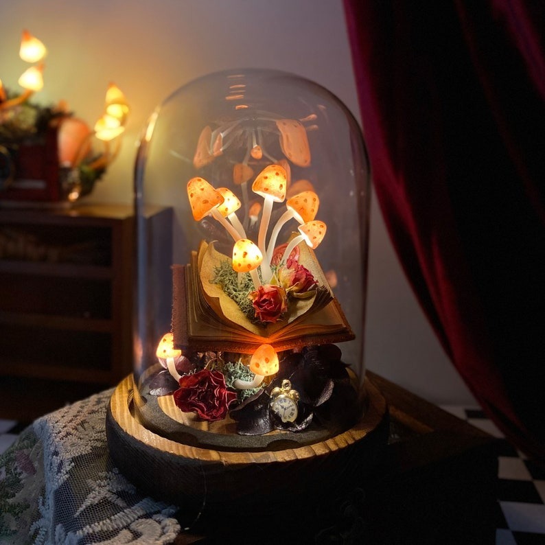 Vintage Mushroom Lamp Creative Gift Glowing Night Lamp FHC51121