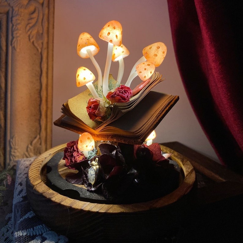 Vintage Mushroom Lamp Creative Gift Glowing Night Lamp FHC51121