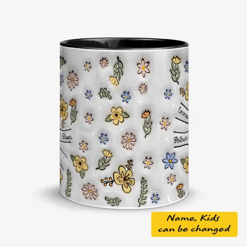Mama's Holding Hands Hand Mug Personalized Holding Nana's Hand Mug for Mother's Day HCMD0287