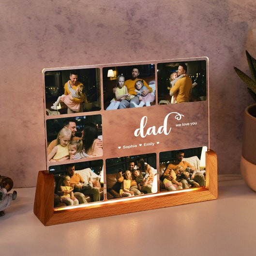 Personalized Photo Collage Fathers Day Photo Collage Father's Day Gift