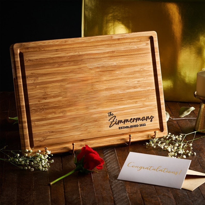 Personalized Cutting Board Engraved Engagement Present Unique Housewarming Gift FHC51117