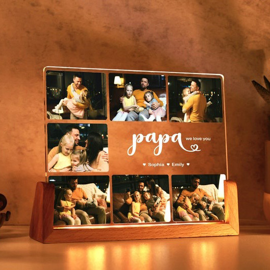 Personalized Photo Collage Fathers Day Photo Collage Father's Day Gift