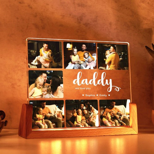 Personalized Photo Collage Fathers Day Photo Collage Father's Day Gift