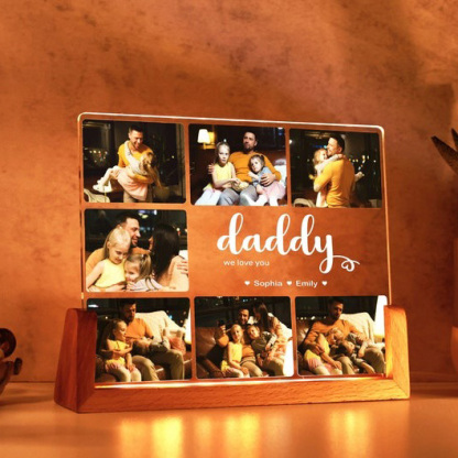 Personalized Photo Collage Fathers Day Photo Collage Father's Day Gift