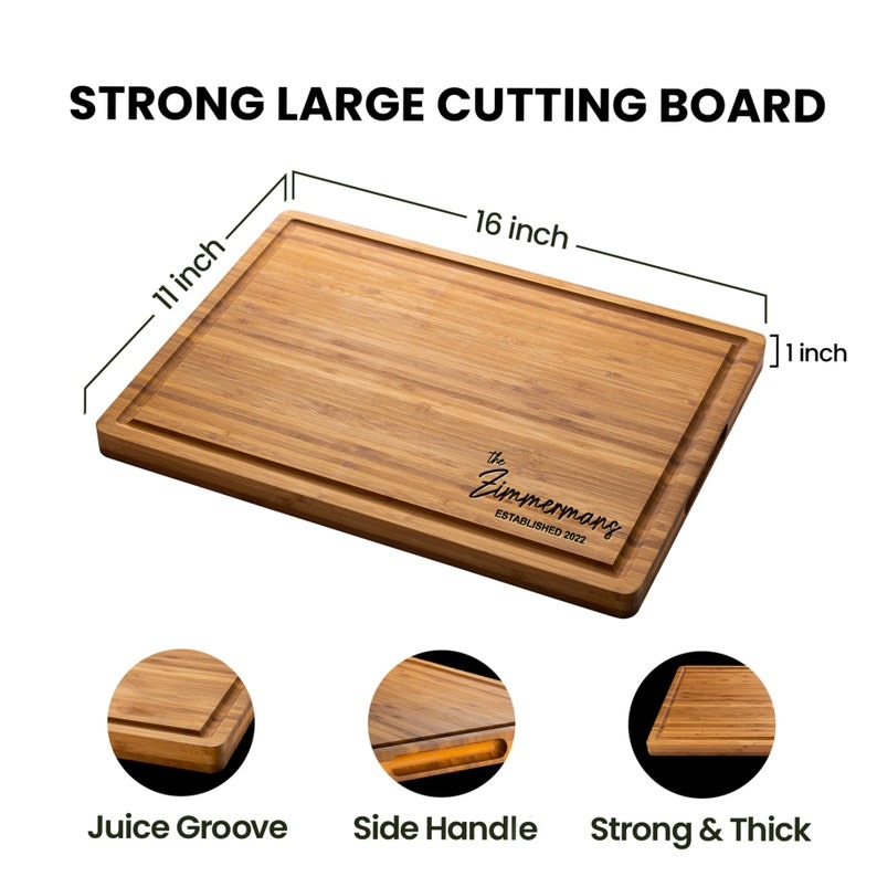 Personalized Cutting Board Engraved Engagement Present Unique Housewarming Gift FHC51117