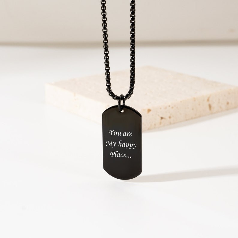 Personalized Picture Necklace for Men Memorial Photo pendant Necklace For Dad Anniversary Gift For Husband
