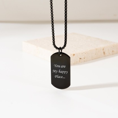 Personalized Picture Necklace for Men Memorial Photo pendant Necklace For Dad Anniversary Gift For Husband