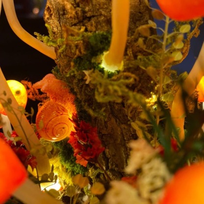 Enchanted Mushroom Forest Night Light Handmade Glowing Mushrooms Lamp for Bedroom FHC51122