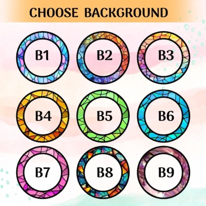 Custom Pet Portrait Stained Glass Suncatcher Sympathy Gifts HET0220H