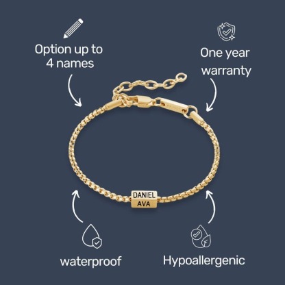 Custom Dad Bracelet With Kids Name Father's Day Gift FHC51105