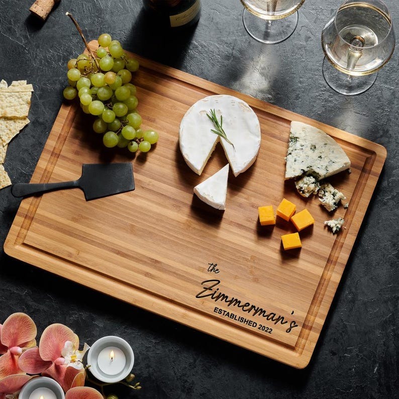 Personalized Cutting Board Engraved Engagement Present Unique Housewarming Gift FHC51117
