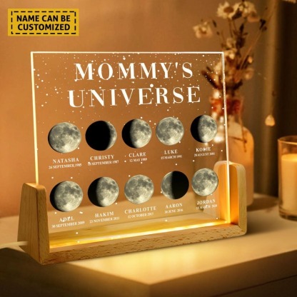 Personalized Moon Phase by Date Gift Personalised Mom Moon Phase Lamp FHC51033