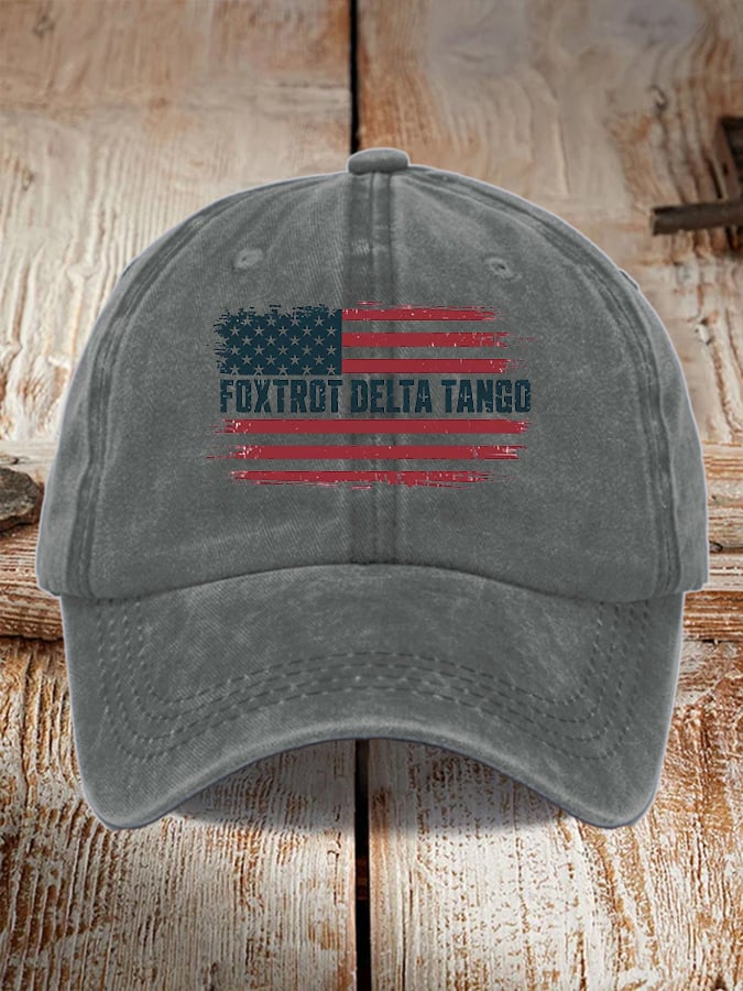 Unisex Foxtrot Delta Tango Print Baseball Cap