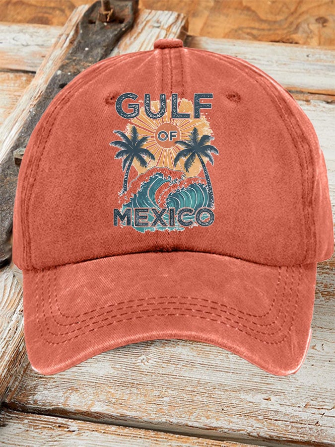 Gulf Of Mexico Printed Baseball Cap
