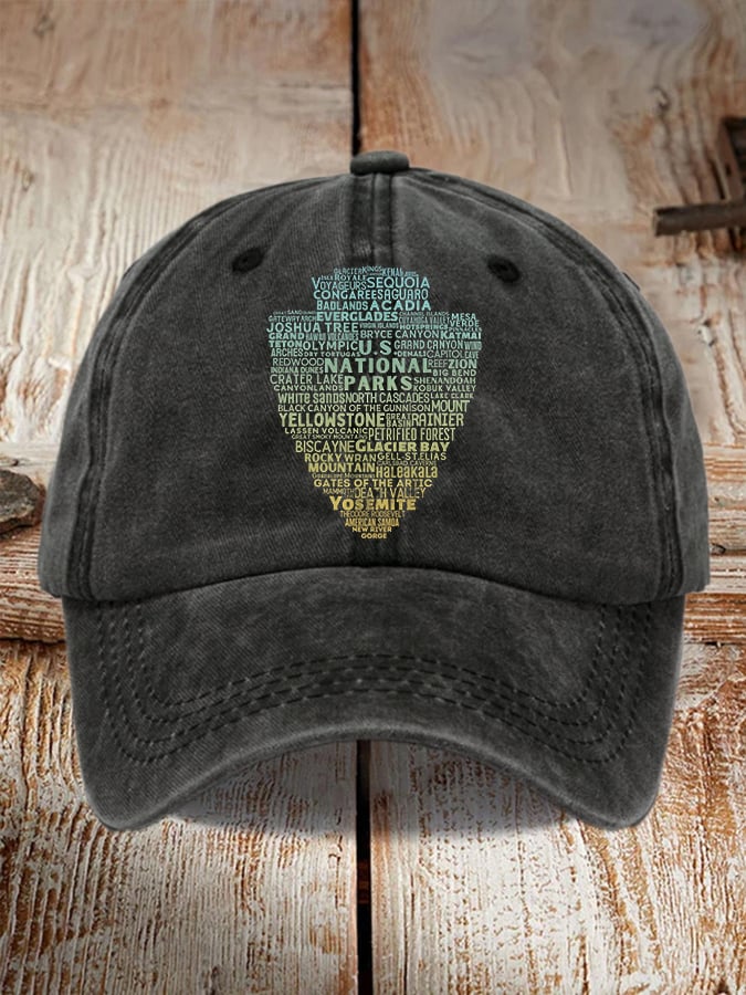 63 National Park Ranger Print Baseball Cap