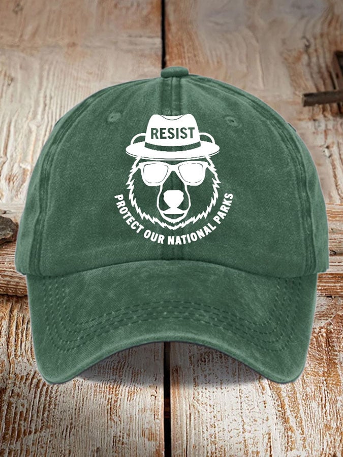 Protect Our National Parks Print Baseball Cap