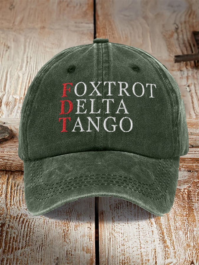Unisex Foxtrot Delta Tango Print Hat