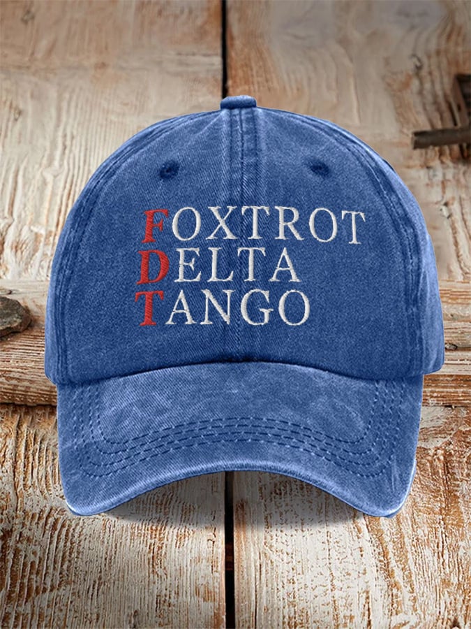 Unisex Foxtrot Delta Tango Print Hat