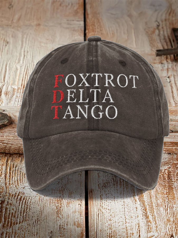 Unisex Foxtrot Delta Tango Print Hat