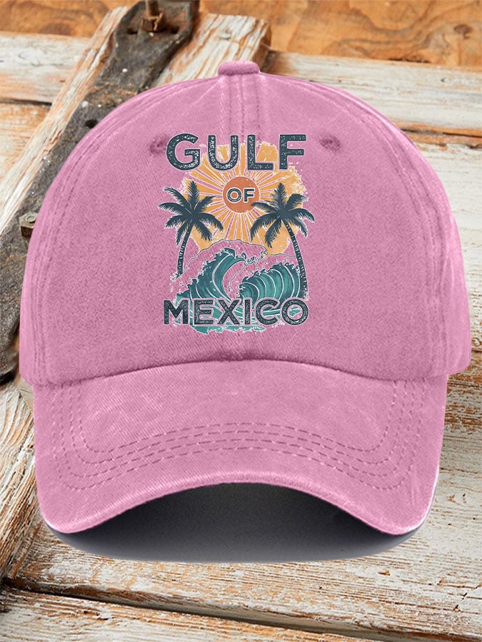 Gulf Of Mexico Printed Baseball Cap