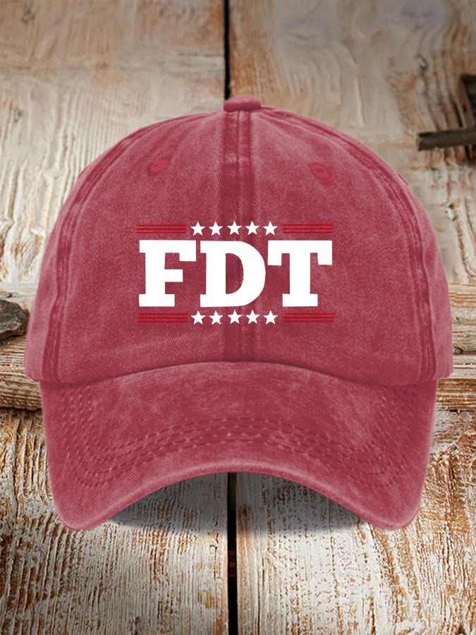 Unisex Fdt Printed Washed Cotton Hat