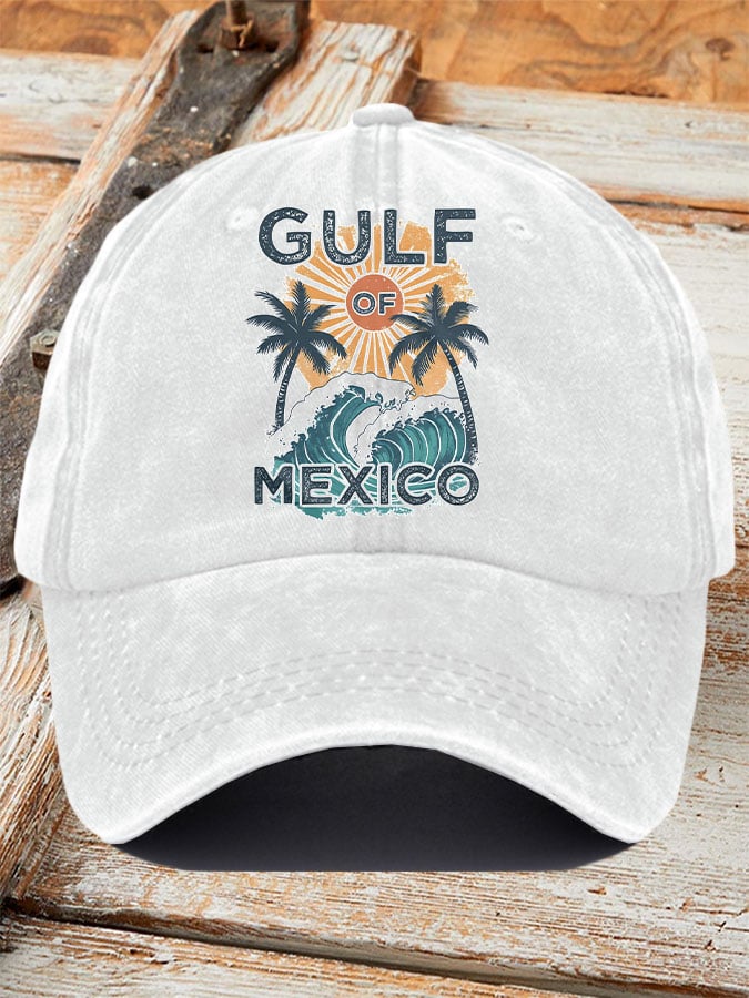 Gulf Of Mexico Printed Baseball Cap