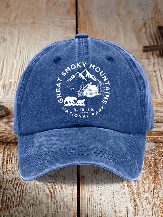 Unisex Great Smoky Mountains National Park Print Hat