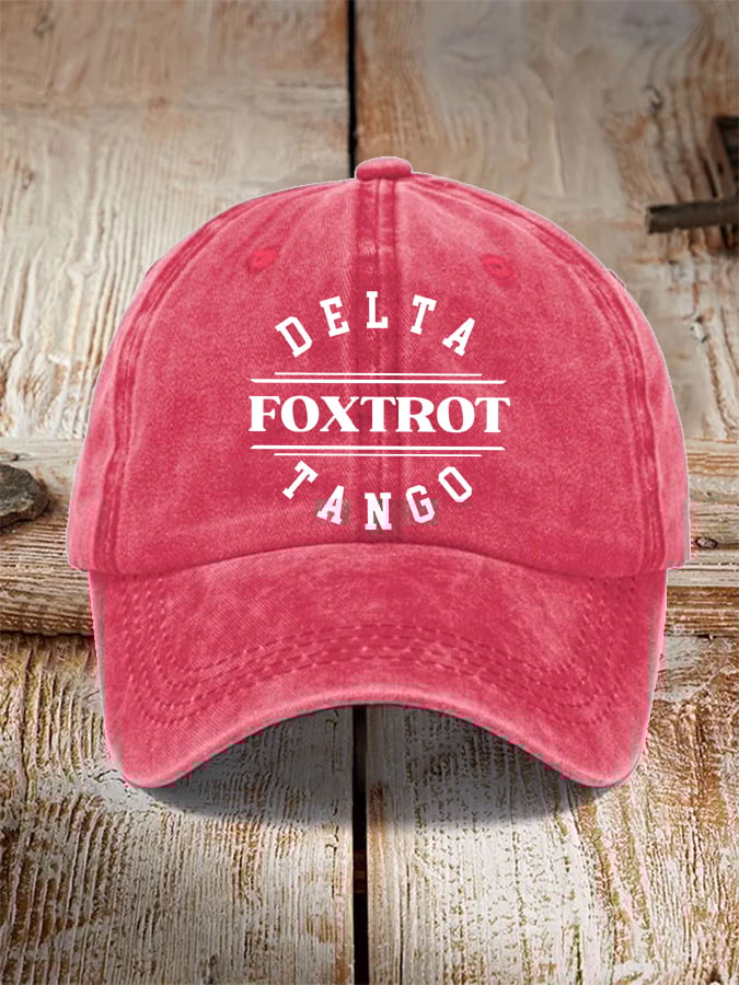 Unisex Foxtrot Delta Tango Print Hat