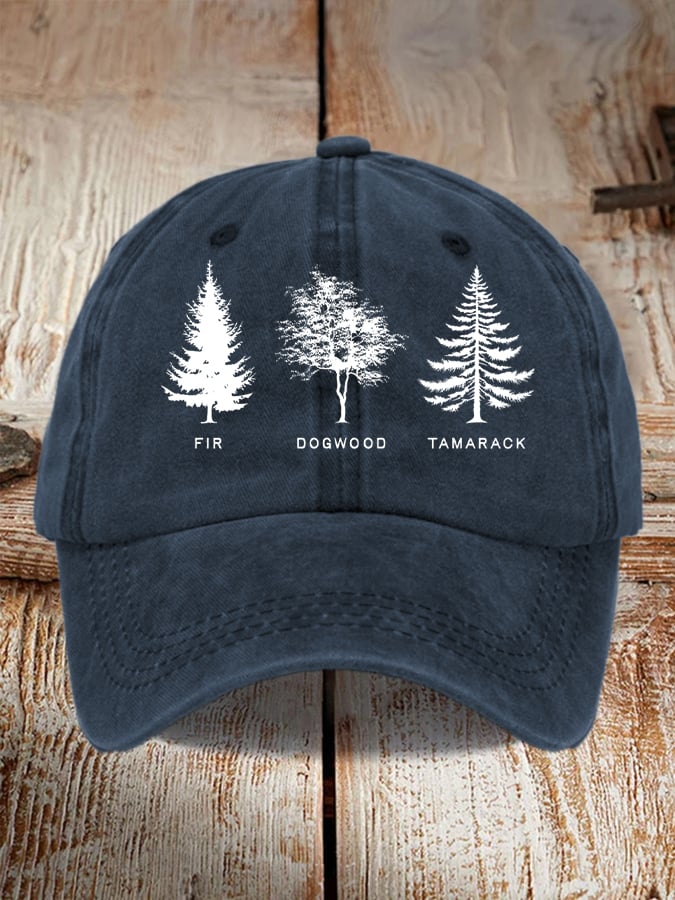 Unisex casual FDT tree washed cotton hat