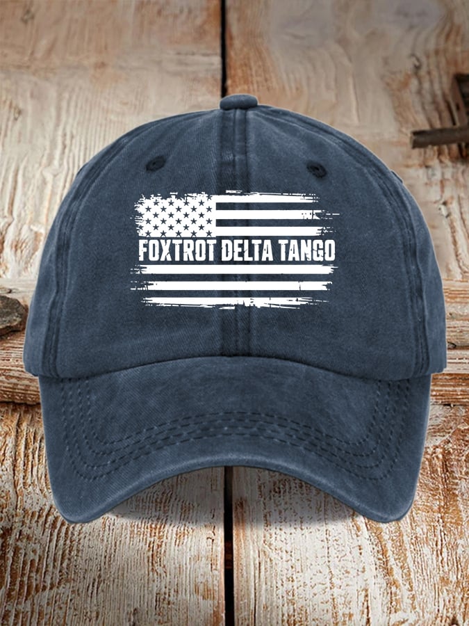 Unisex Foxtrot Delta Tango Print Baseball Cap