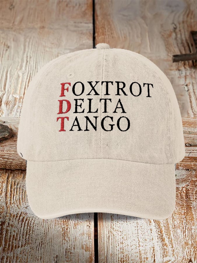 Unisex Foxtrot Delta Tango Print Hat