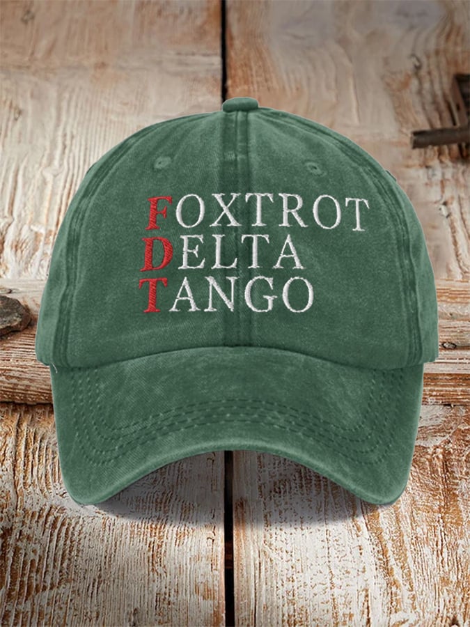 Unisex Foxtrot Delta Tango Print Hat