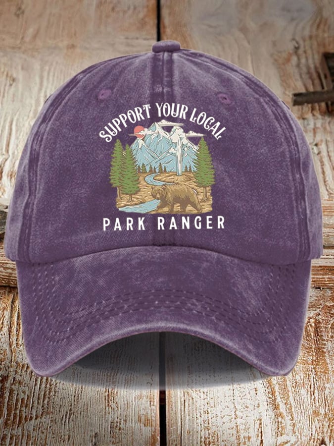 Unisex Support Your Local Park Ranger Print Hat