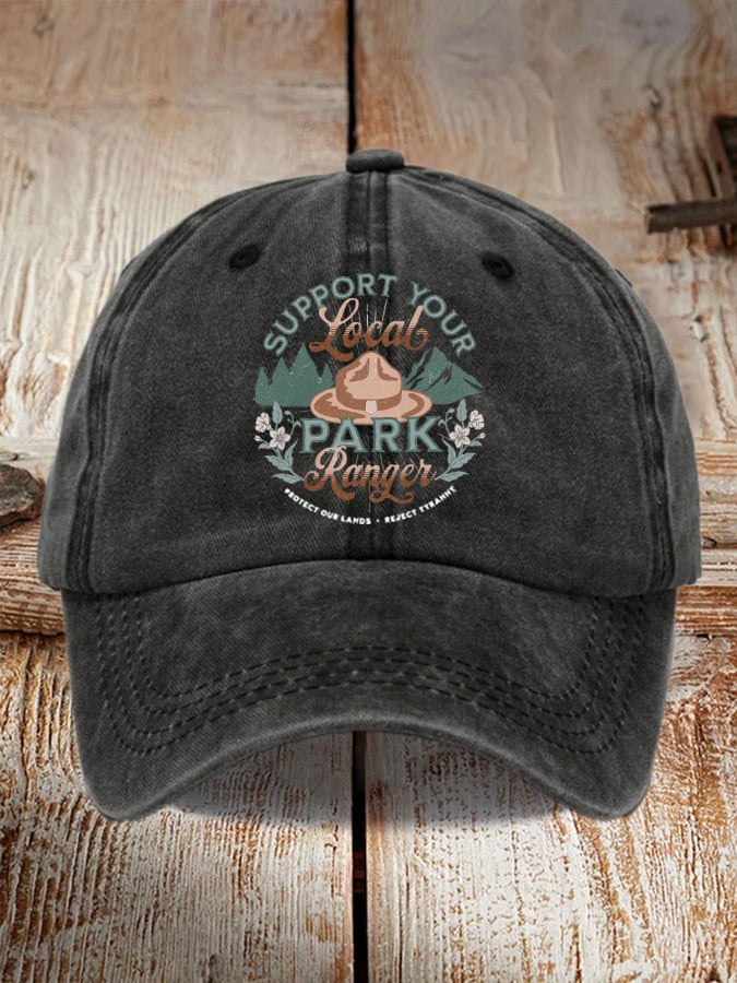 Unisex Support Your Local Park Ranger Print Hat