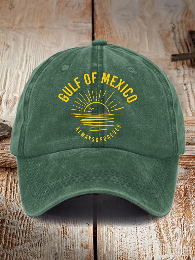 Gulf Of Mexico Print Baseball Cap