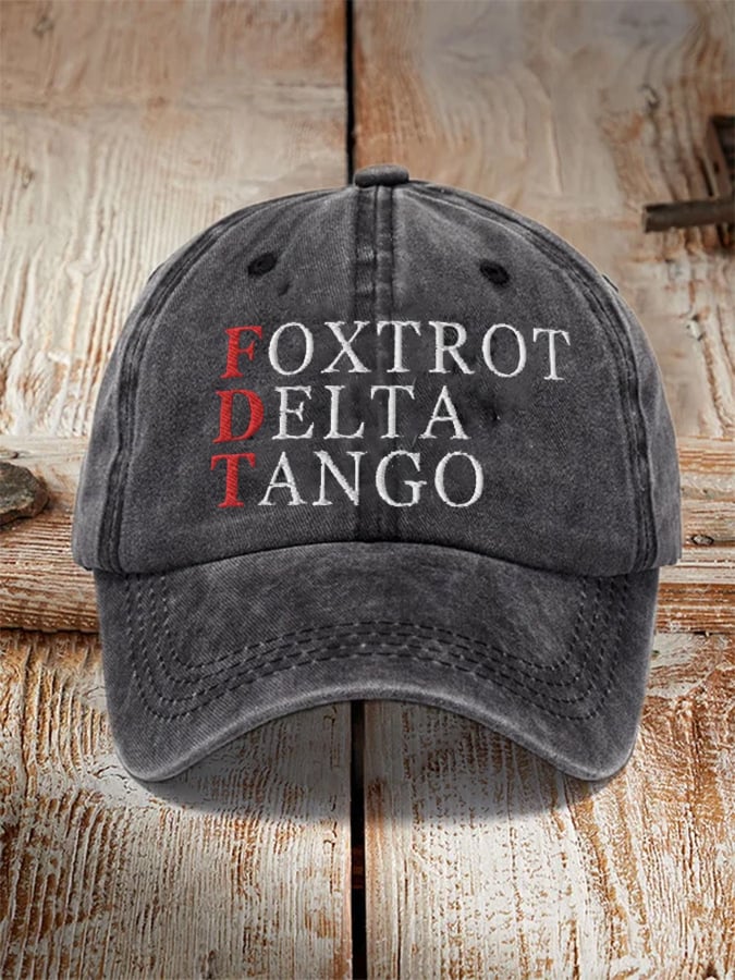 Unisex Foxtrot Delta Tango Print Hat