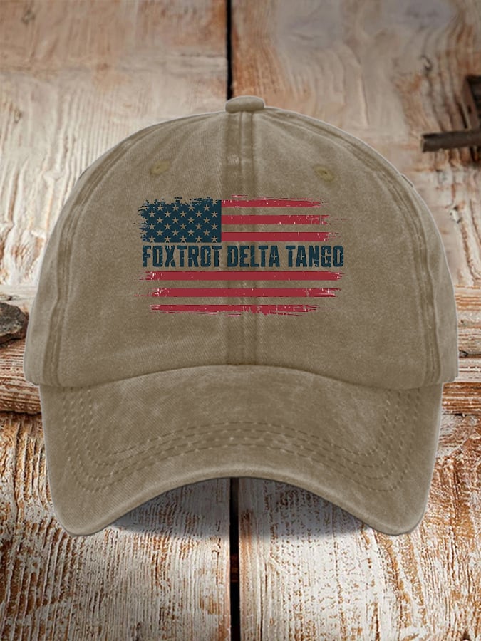 Unisex Foxtrot Delta Tango Print Baseball Cap